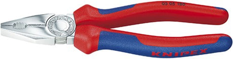 Knipex forkromet kombitang med flerkomponenthåndtag 180 mm - 0305180