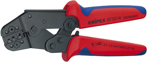 Knipex krympetang kompakt design, poleret med multi-komponent håndtag 195 mm - 975214