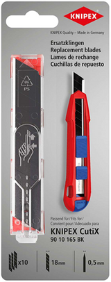 Knipex ersatz klinger cutix reserve klinger, 10 stk. f. 62878012