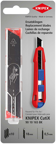 Knipex ersatz klinger cutix reserve klinger, 10 stk. f. 62878012
