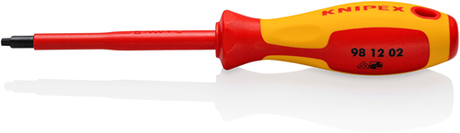 Knipex robertson r2 skruetrækker | isoleret multi-komponent håndtag | VDE godkendt - 98 12 02