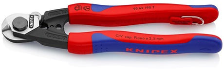 Knipex staaldraadschaar gepol. comfort tt - 95 62 190 t bk - 9562190tbk