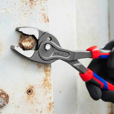 Knipex twingrip voor- en zijsnijtang | comfortgrepen | grijs geatramenteerd | lengte 250 mm - 82 02 250