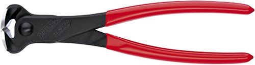 Knipex skæretang sort atramenteret med plastbelægning 180 mm - 6801180