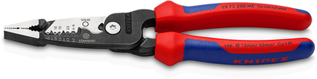 Knipex wire stripper metrisk model | multi-komponent håndtag | sort atramenteret | længde 200 mm - 13 72 200 me sb