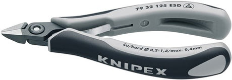 Knipex zijsnijtang spitse-kop 125 mm esd - 7932125esd