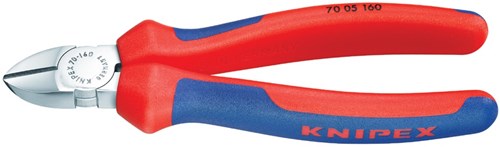 Knipex sideskæretang forkromet med flerkomponenthåndtag 140 mm - 7005140