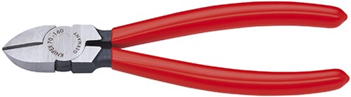 Knipex sideskæretang sort atramenteret med plastbelægning 180 mm - 7001180