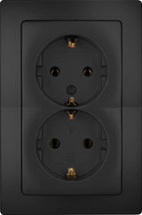 Kopp hk05 mat sort indbygget fatning ra dobbelt - 4621720