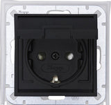 Enzo kopp hk07 antracit ip44 indbygget socket ra cover - 4623160