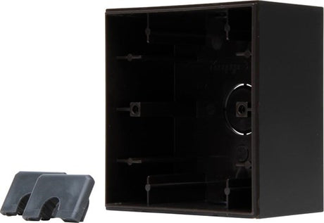 Kopp hk07 ren mat sort 1-vejs overflademonteringsboks - 4624800