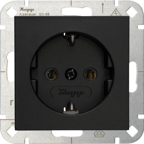Enzo kopp hk07 ren mat sort indbygget fatning ra - 4624600
