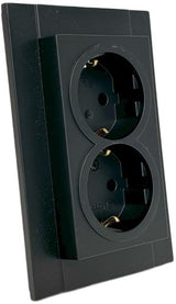 Enzo kopp hk07 ren mat sort indbygget fatning ra dobbelt - 4624620