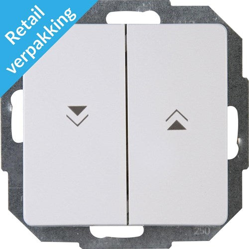 Kopp paris arktiske hvide persienner switch + rocker - 4625080