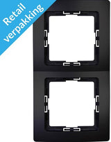Kopp paris mat sort 2-fold dækramme - 4625340