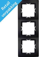 Kopp paris mat sort 3-fold dækramme - 4625350