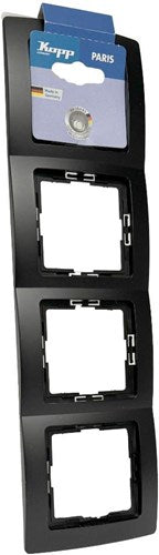 Enzo kopp paris mat sort 4-fold dækramme - 4625360