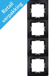 Enzo kopp paris mat sort 4-fold dækramme - 4625360