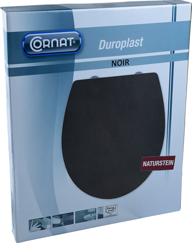 Cornat toiletsæde duroplast sc sten zw - ksdsc240