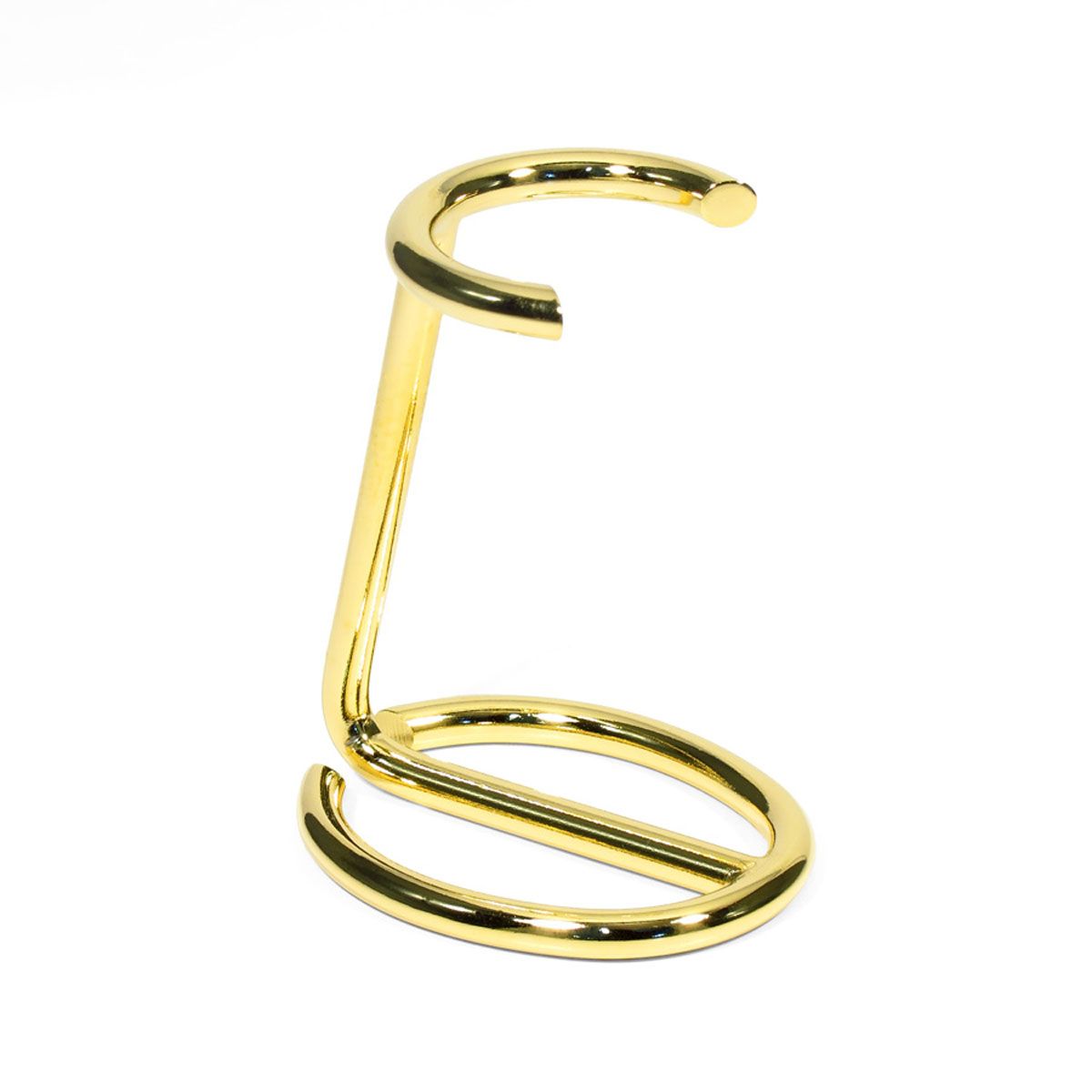 Omega barberbørstestativ guld