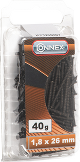 Connex stål søm 1,8x26 sort 40g stk - ky1230007