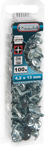 Connex selvskærende skrue teks 4.2x13 * 100 vz - ky4050030