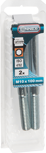 Connex sekskant bolt cy m10x100 * 2 vz - ky4121100
