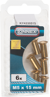 Connex ærmemøtrik m5x15 6stk ms - ky4330515