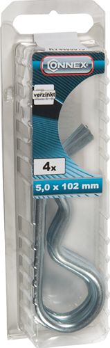 Connex fjederholdeclips 5x60mm * 4stk vz - ky4400013