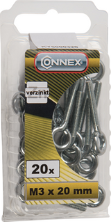 Connex øjebolt m3x20 20 stk vz - ky5000320