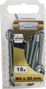 Connex øjebolt m4x30 15 stk vz - ky5000430