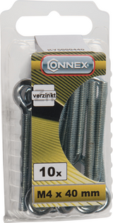 Connex øjebolt m4x40 10 stk vz - ky5000440