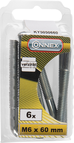 Connex klemmebolt m6x60 6 stk vz - ky5050660