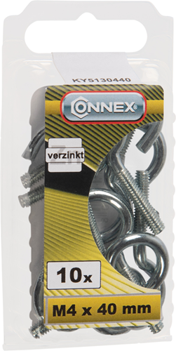 Connex krogbolt m4x40 10 stk vz - ky5130440