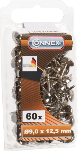Connex dekorative søm 9,0 mm forniklet 60 stk ni - ky6310009