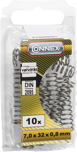 Connex kompressionsfjeder 7x32x0,8 10 stk vz - ky6600051