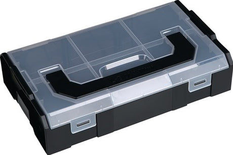 L-boxx sortimentskasse | b258,5xdxh64 mm | 6 rum | gennemsigtig sort antracit | 1 stk - 6100000324