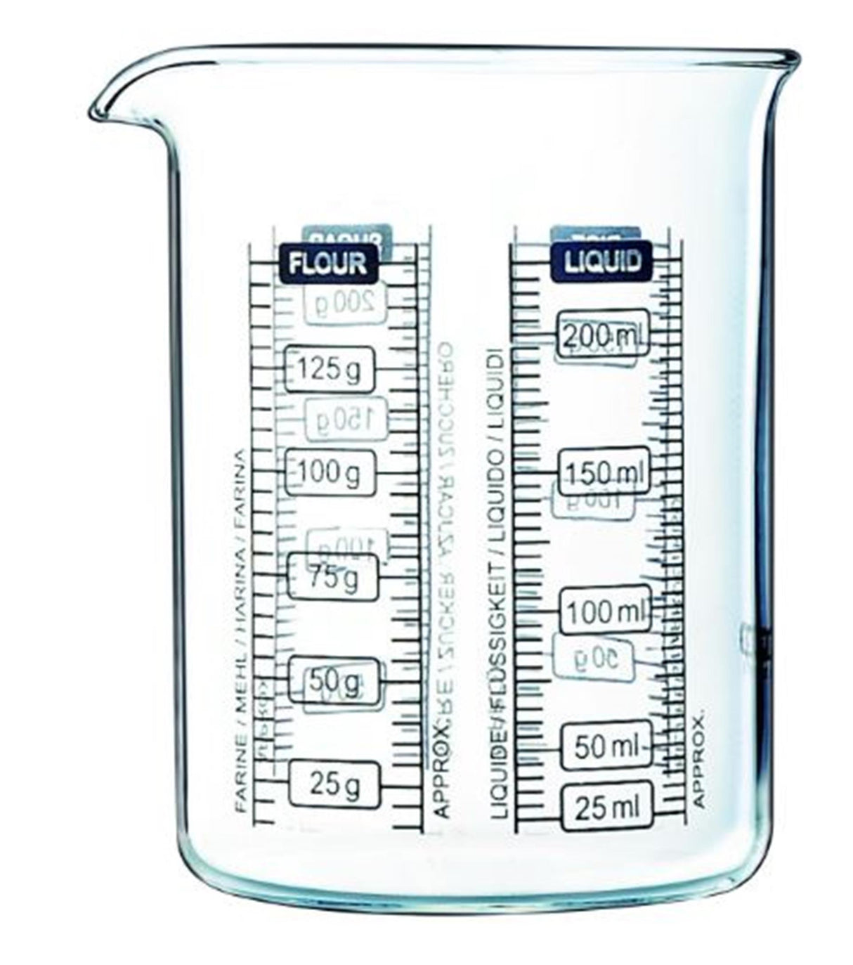 Pyrex køkken lab målebæger 250ml