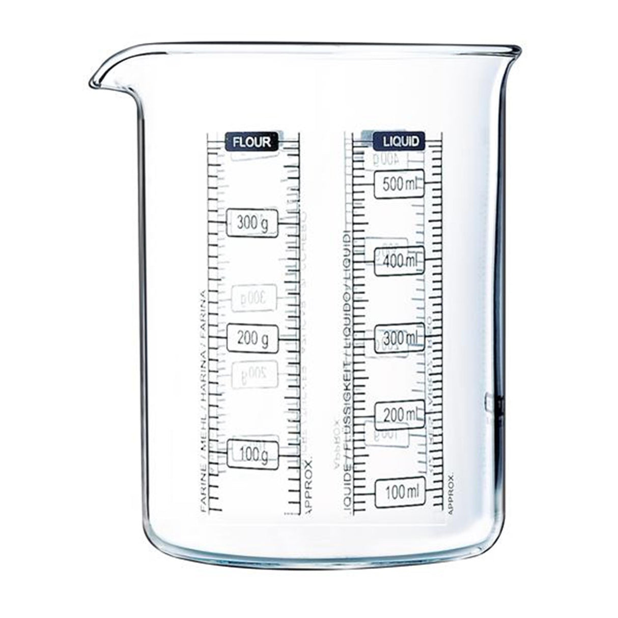 Pyrex køkken lab målebæger 500ml 11 x 11 x 12 cm