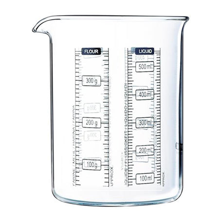 Pyrex målebæger 500ml glas