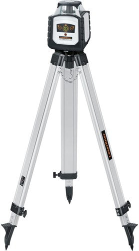Laserliner cubus g 210 s | sæt | grøn rotationslaser | lys stativ 150 cm | teleskop nivelleringsstang 4 m og lasermodtager - 052.305a