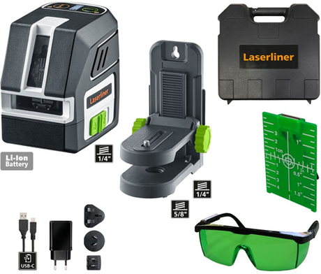 Laserliner pocket cross laser 2g | grøn laser - 036.710a