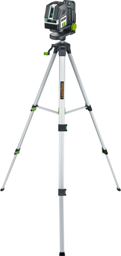 Laserliner pocket cross laser 2g sæt | grøn laserstråle + stativ 150 cm - 036.713a