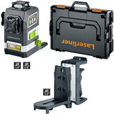 Laserliner powerplane laser 3g multi-18v - leveres med 7-delt strømadapter sæt 036.380.70 | uden batterier og lader - 036.380l