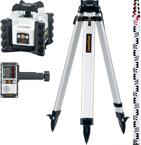 Laserliner quadrum kompakt 210s sæt 165 cm rotationslaser - 053.510a