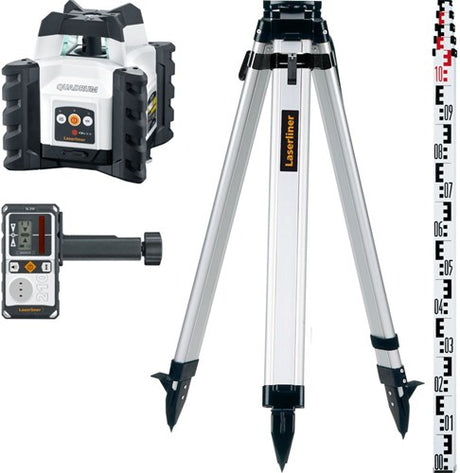 Laserliner quadrum kompakt 210s sæt 165 cm rotationslaser - 053.510a
