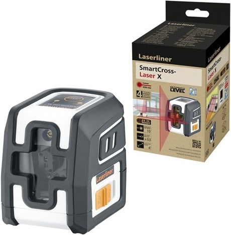 Laserliner smartcross laser cross line laser x rød - 036.735e