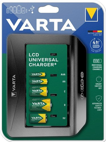 LCD Varta batterioplader LCD universal - uden batterier - 3512395