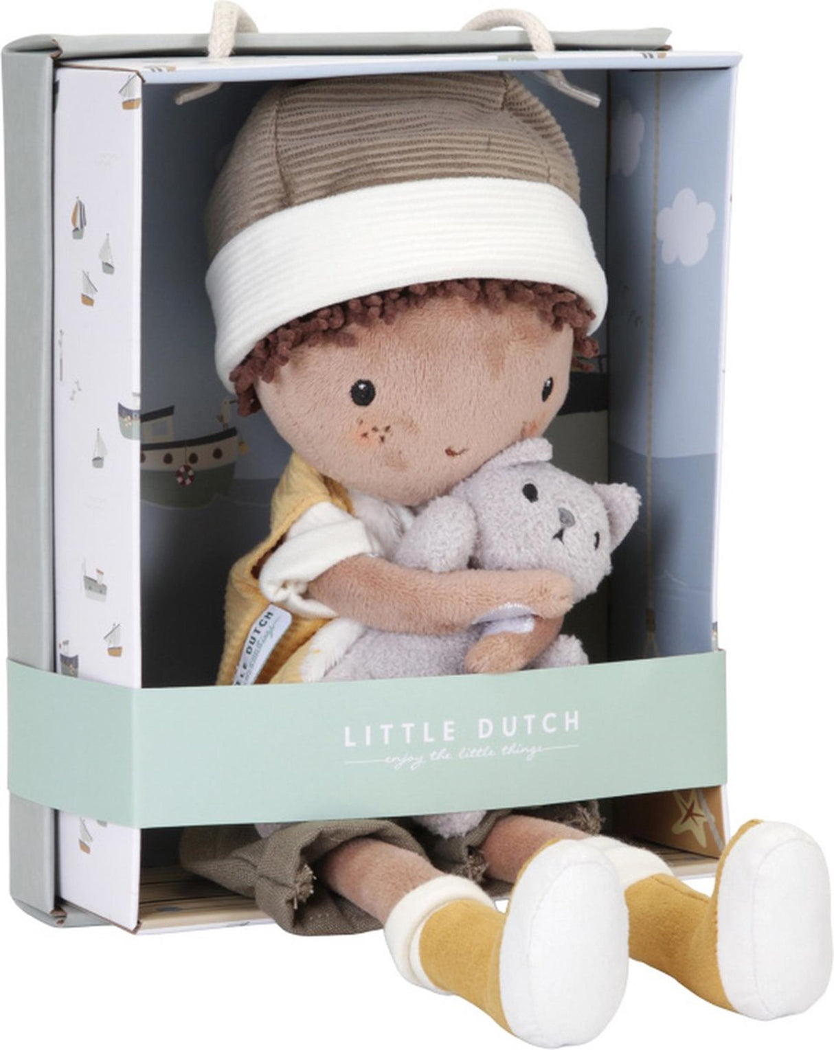 Lille hollandsk krammedukke Jake 35cm
