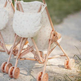 Lille hollandsk dukke buggy metal pink